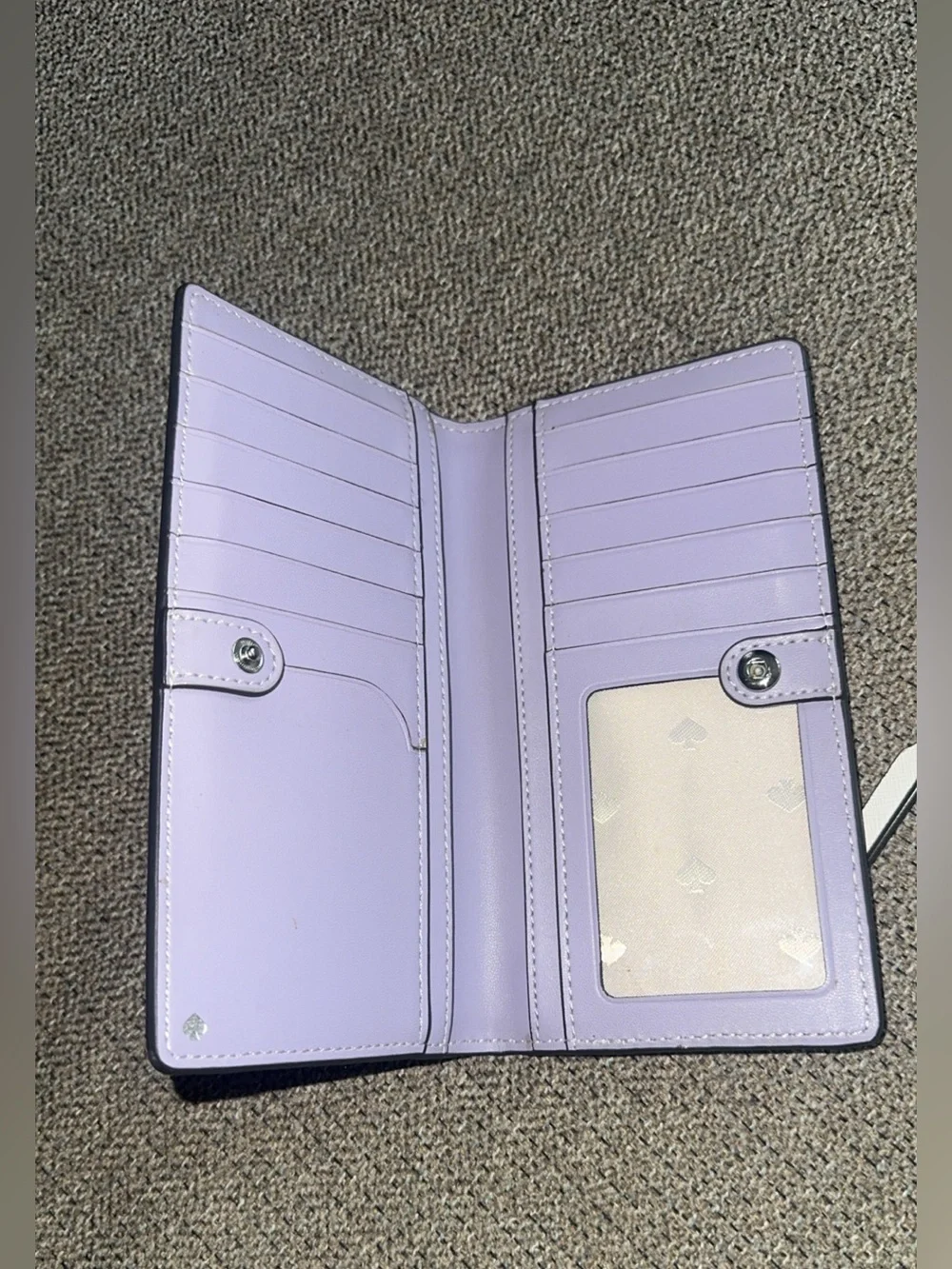 kate spade White Wallet with Embossed Logo